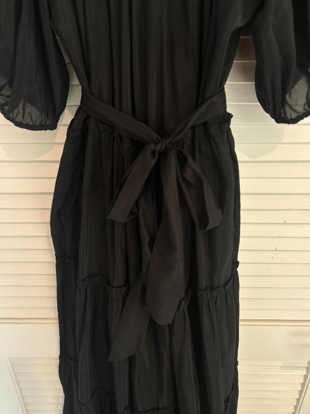 Karen Kane Puff Sleeve Tiered Maxi Dress - Picture 5 of 7